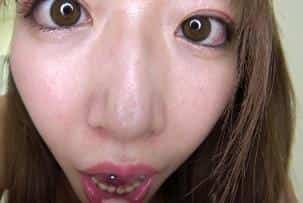 葉月ひなと完全主観ベチョヌル鼻舐め&口臭嗅がせ